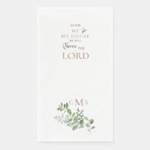 Serviette En Papier Quant à Me & My House Gold Monogram Foliage