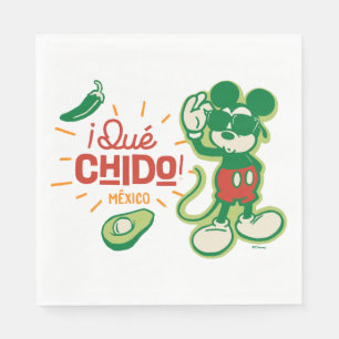 Serviette En Papier ¡Qué chido! "Tellement cool" Mickey Mouse