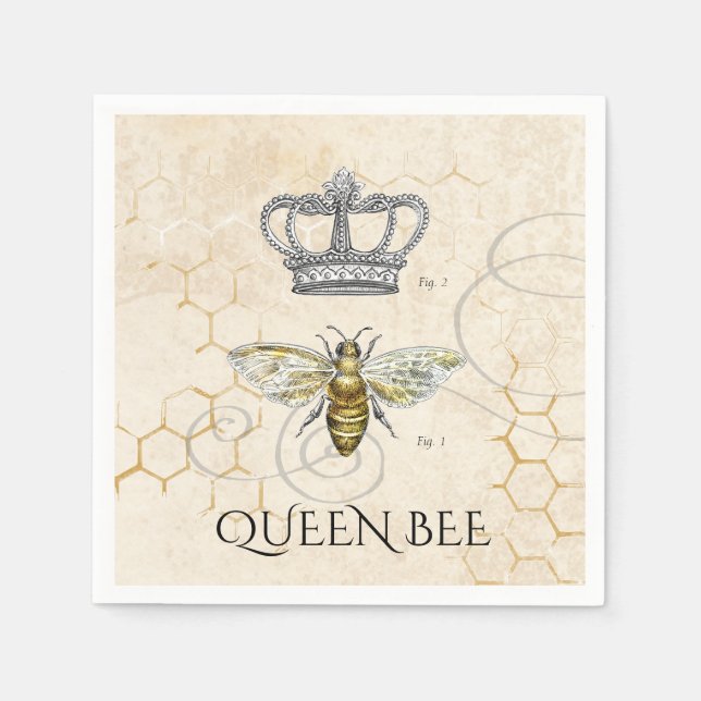 Serviette En Papier Queen Bee (Devant)