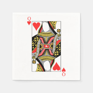 Serviette En Papier Queen of Hearts - Ajouter votre image