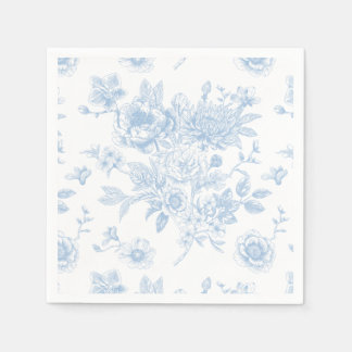 Serviette En Papier Quelque chose de bleu avant de faire toile florale