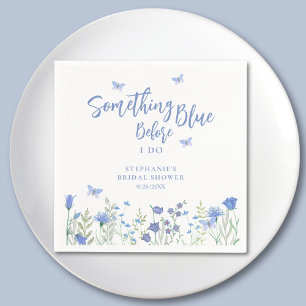 Serviette En Papier Quelque chose de bleu avant mon enterrement de vie