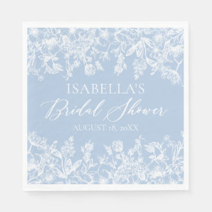 Serviette En Papier Quelque Chose de Bleu Avant Serviettes de Fête de 