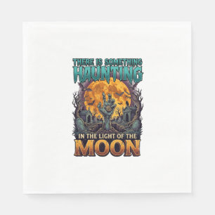 Serviette En Papier Quelque chose hantant lune Halloween Zombie Main G