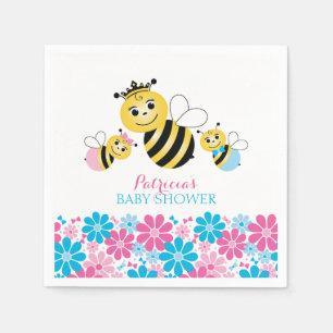 Serviette En Papier Qu'Est-Ce Que Le Miel Bee Baby shower Napkins