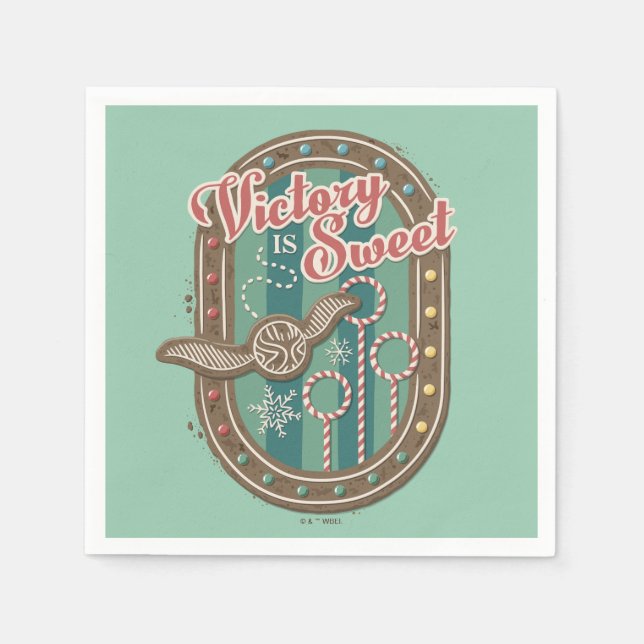 Serviette En Papier QUIDDITCH™ Victory est Sweet Holiday Cookie Graphi (Devant)