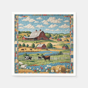 Serviette En Papier Quilt de ferme
