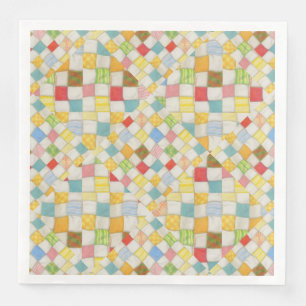 Serviette En Papier QUILT MOSAIC Standard Diner Papier serviettes