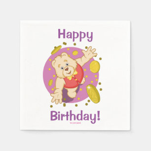 Serviette En Papier Quizzy Bear