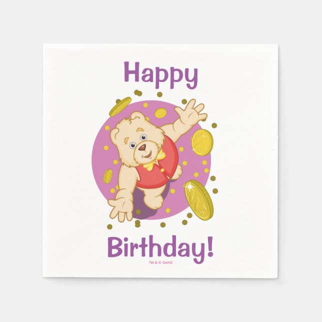 Serviette En Papier Quizzy Bear (Devant)