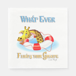 Serviette En Papier Quoi que Flotte votre Giraffe 2