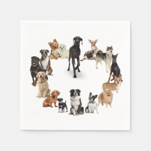 Serviette En Papier Race de chien amusant Animaux de compagnie Chien N