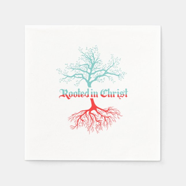 Serviette En Papier Racine Dans Christ Catholique Chrétien Religion Gi (Devant)