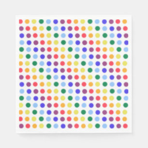Serviette En Papier Rainbow Dot Confetti