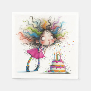 Serviette En Papier Rainbow Dreams Birthday Bliss