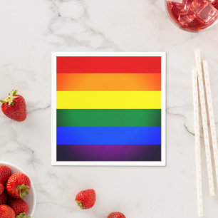 Serviette En Papier Rainbow Flag & Fierté Rainbow / communauté LGBT
