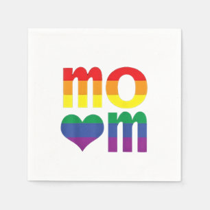 Serviette En Papier Rainbow LGBT Pride Mois Fête des mères LGBT