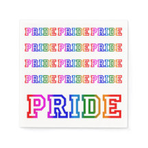 Rainbow PRIDE Papier Cocktail Party Napkins