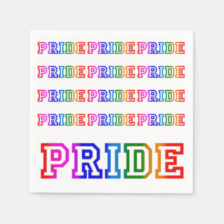 Serviette En Papier Rainbow PRIDE Papier Cocktail Party Napkins