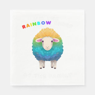 Serviette En Papier Rainbow Sheep de la famille LGBTQ Happy Pride