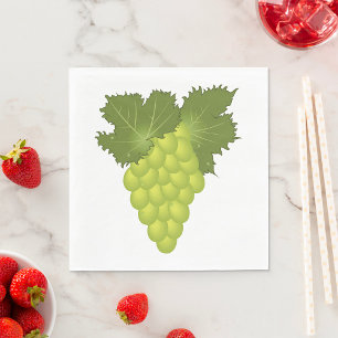 Serviette En Papier Raisins verts