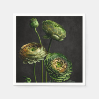 Serviette En Papier Ranunculus élégant.