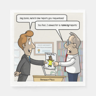 Serviette En Papier Rapport de classement comptable Punny Party Napkin