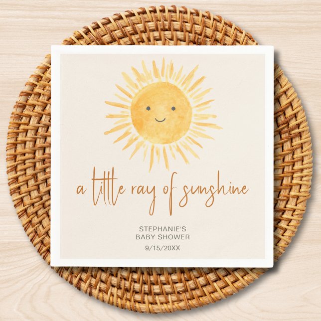 Serviette En Papier Ray Of Sunshine Baby shower Boho (Créateur téléchargé)