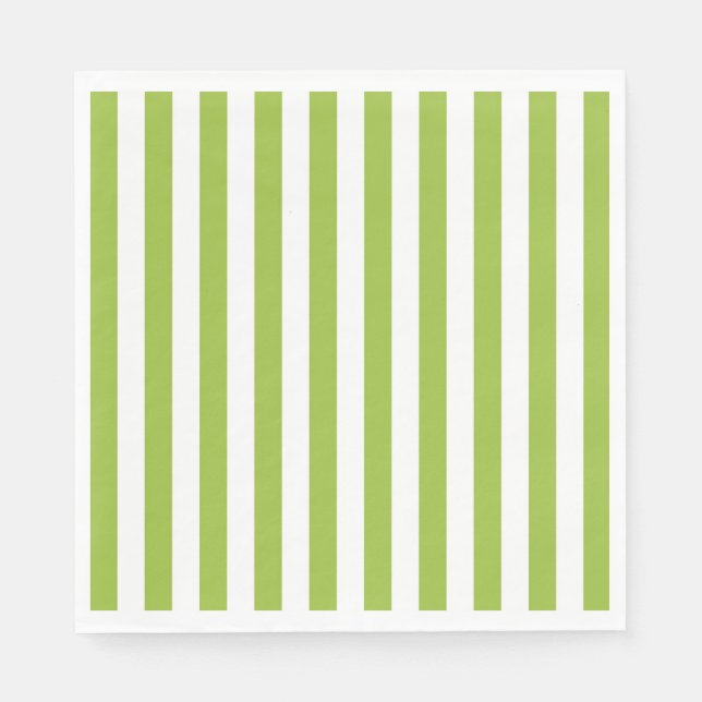Serviette En Papier Rayé (Devant)