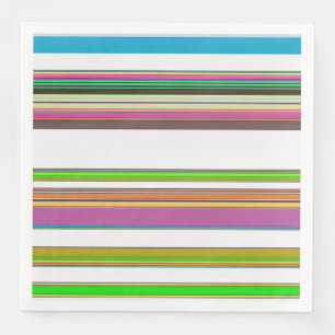 SERVIETTE EN PAPIER RAYURES