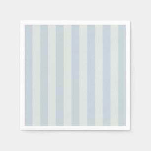 Serviette En Papier Rayures bleu clair