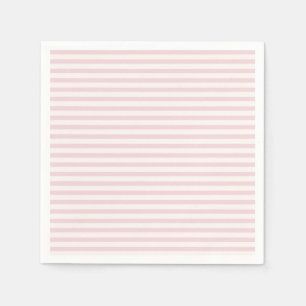 Serviette En Papier Rayures de printemps Douce rose ll