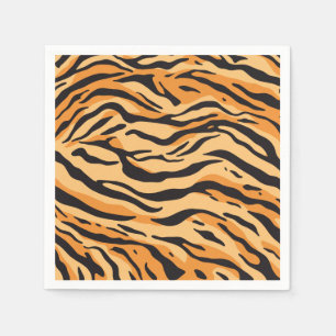 Serviette En Papier Rayures de tigre