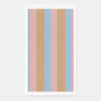Rayures Ocres, Roses et Bleues