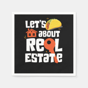 Serviette En Papier Realtor laisse Taco sur l'immobilier
