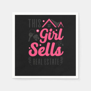 Serviette En Papier Realtor This Girl Sells Real Estate