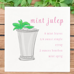 Serviette En Papier Recette Derby Mint Julep Bar Recette