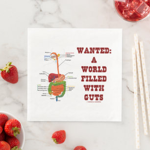 Serviette En Papier Recherché Un Monde Rempli De Guts Système Digestif