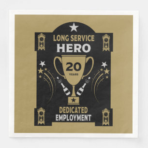 Serviette En Papier Reconnaissance du service de longue durée Vingt an