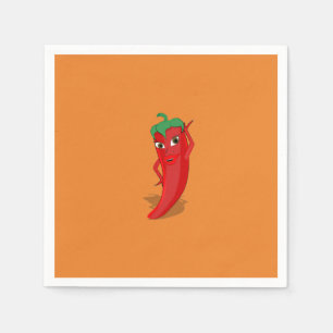 Serviette En Papier Red Hot Pepper Diva