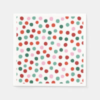 Red Pink Green Pois Enfants Noël