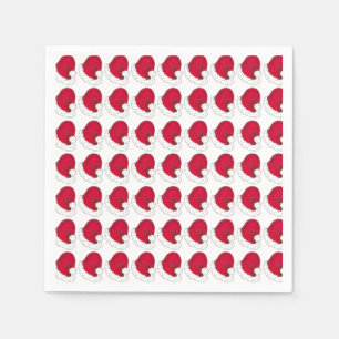 Serviette En Papier Red Secret Père Noël Casquette de Noël