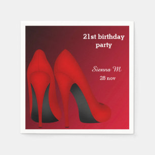 Serviette En Papier Red Stilettos