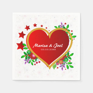 Serviette En Papier RedHeart sur des fleurs délicieuses