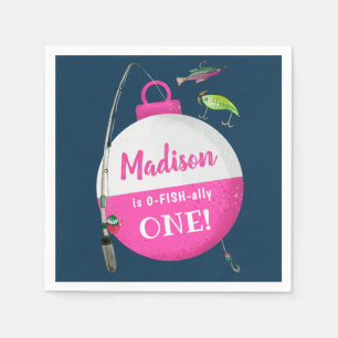 Serviette En Papier Reeling dans le grand one Fishing Anniversaire