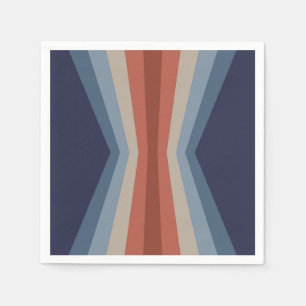 Serviette En Papier Réflexion arc-en-ciel dans un style rétro