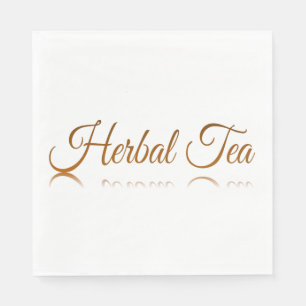 Serviette En Papier Réflexion du thé à base de plantes