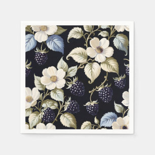 Serviette En Papier Regal Elegance Blackberry & Blooms