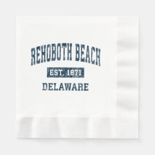 Serviette En Papier Rehoboth Beach Delaware DE Sports Vintages Design