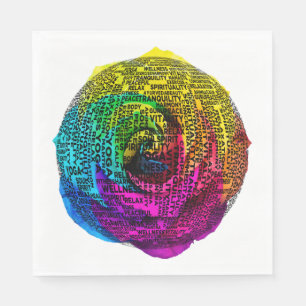 Serviette En Papier Reiki/Chakra